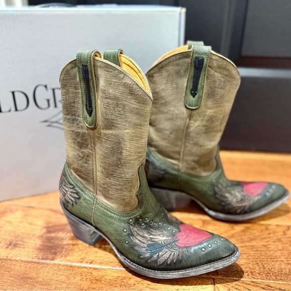 Old Gringo “Cupido” Green Ankle Boots - Picture 5 of 9